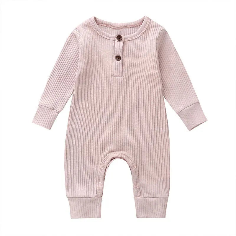 Full Sleeve Rib Cotton Romper - Cosy All-Season Playsuit Baby &amp; Toddler Clothing Accessories Baby Stork 