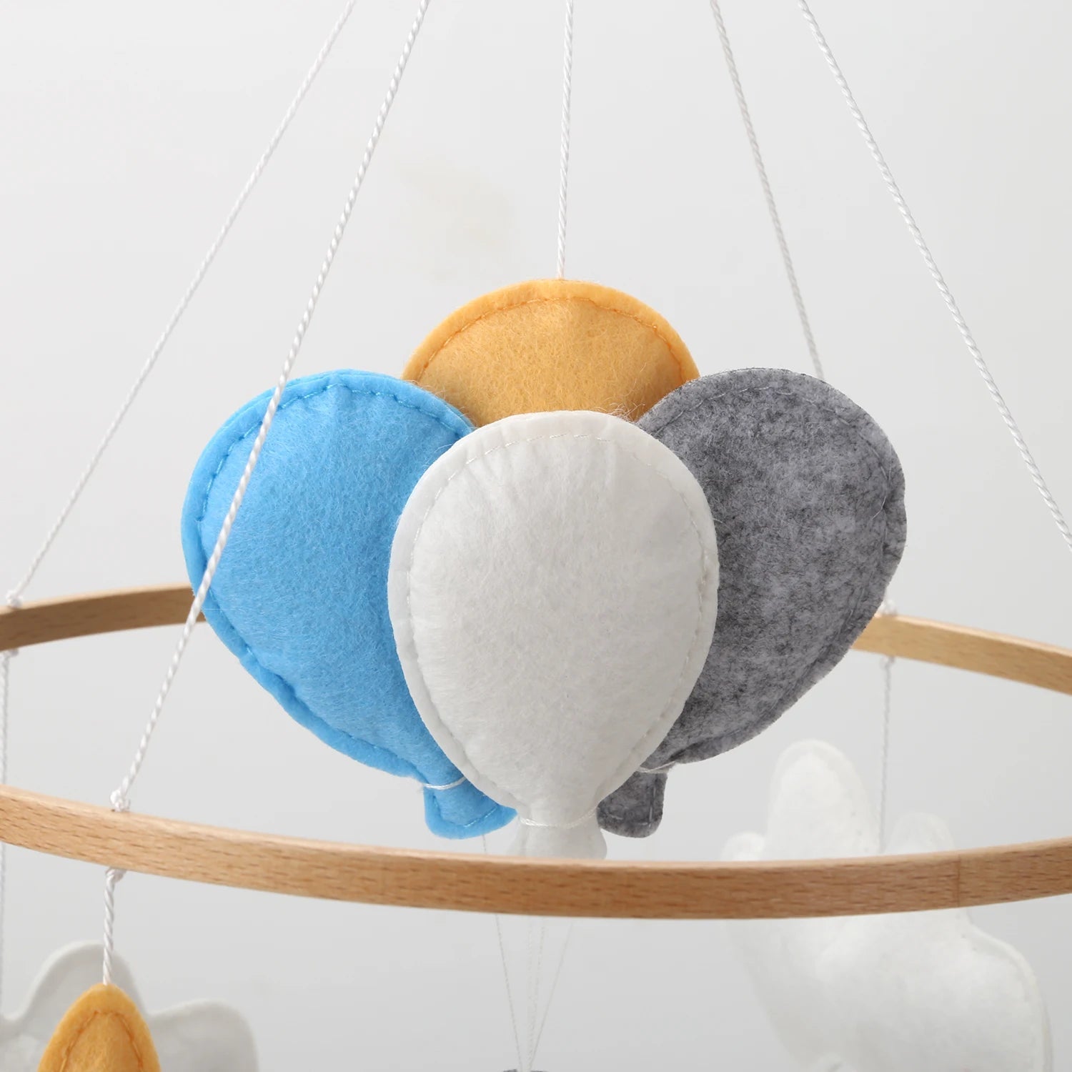 Handmade Baby Elephant Nursery Mobile with Balloons - Luxury Baby Gift Baby &amp; Kids &gt; Toys Storkke 