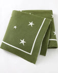 High-Quality Soft Knit Star Baby Blanket - Available in 8 Colours Swaddling & Receiving Blankets Storkke Green 