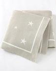 High-Quality Soft Knit Star Baby Blanket - Available in 8 Colours Swaddling & Receiving Blankets Storkke Tan 