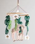 Giraffe Mum & Calf Crib Mobile | Jungle Safari Nursery Decor