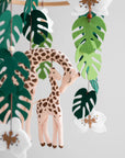 Giraffe Mum & Calf Crib Mobile | Jungle Safari Nursery Decor