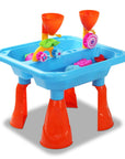 Keezi Kids Sandpit Pretend Play Sets Beach Toys Outdoor Sand Water Table Set Baby & Kids > Toys Baby Stork 