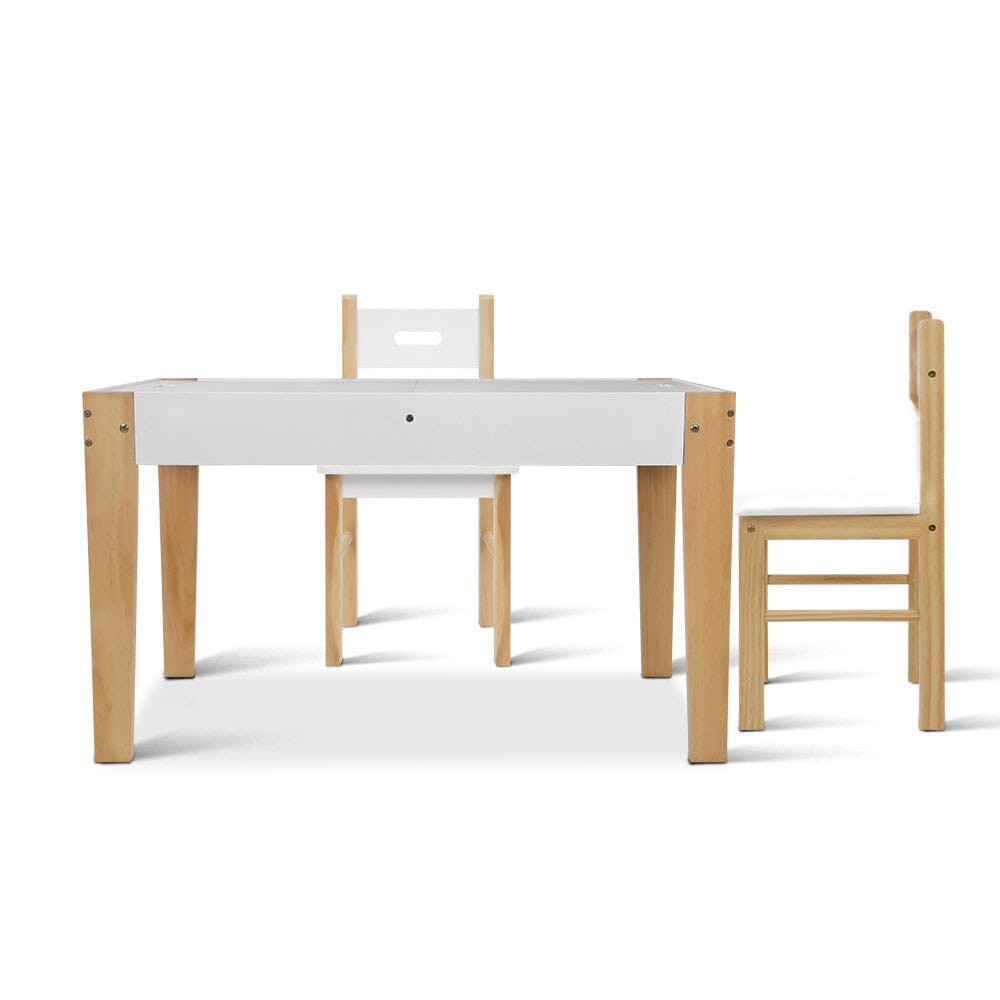Keezi Kids Table Chair Set Children Storage Study Desk Toy Play Game Chalkboard Baby & Kids > Kid's Furniture Baby Stork 