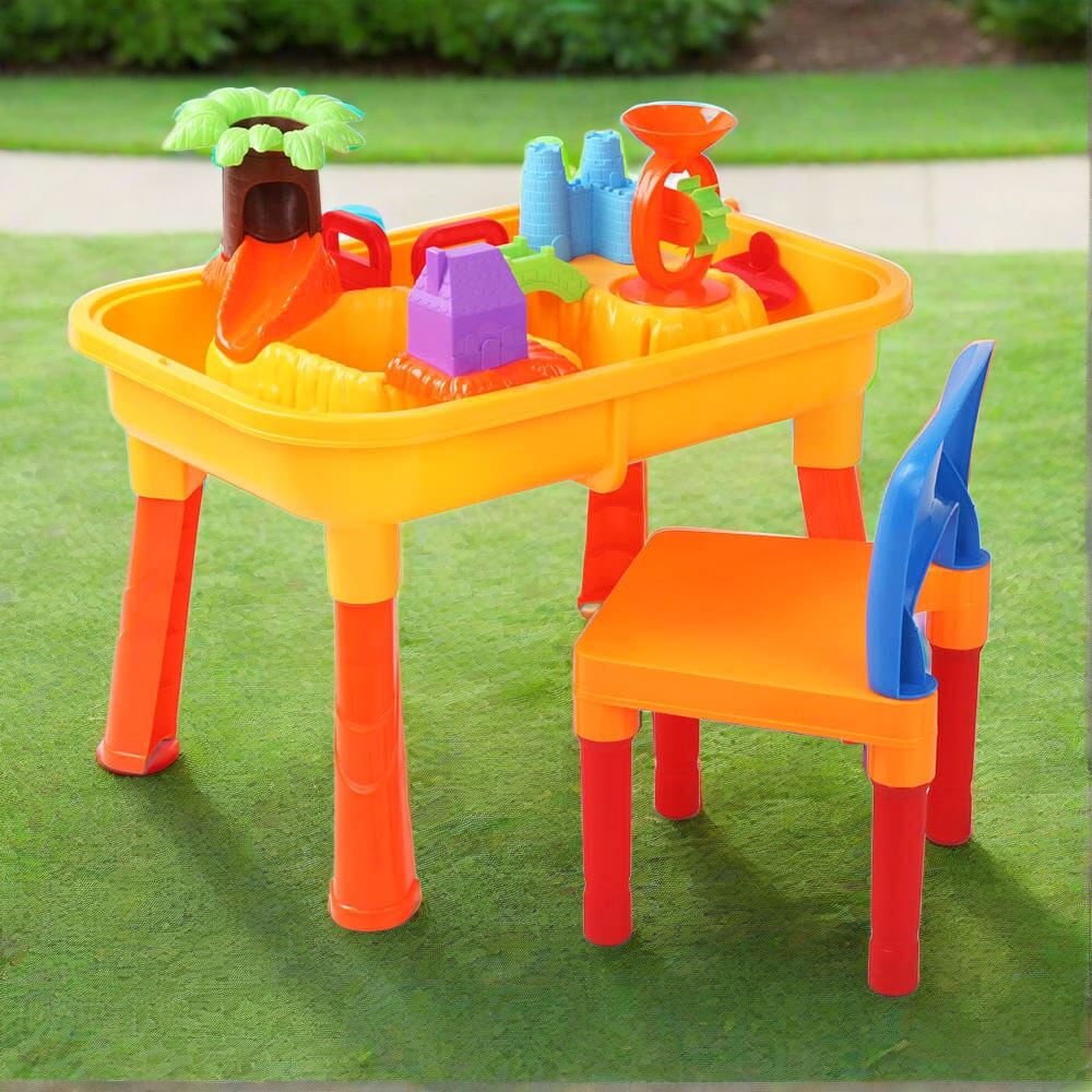 Kids Sand and Water Table Play Set with Chair Baby &amp; Kids &gt; Toys Keezi 