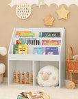Kids Shelving Unit 3 Shelves 2 Compartments Furniture > Living Room Baby Stork 