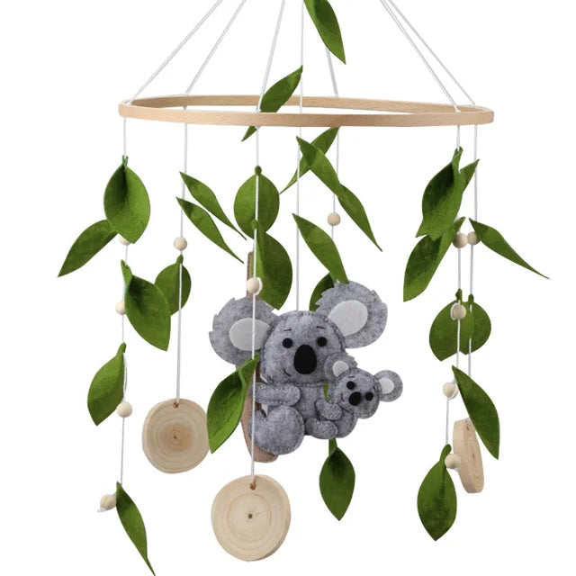 Koala Nursery Mobile - Handmade Wool Felt Mobile Baby &amp; Kids &gt; Toys Storkke 