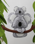 Koala Nursery Mobile with Baby on Top - Handmade Wool Felt Mobile Baby & Kids > Toys Storkke 