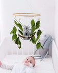 Koala Nursery Mobile with Baby on Top - Handmade Wool Felt Mobile Baby & Kids > Toys Storkke 