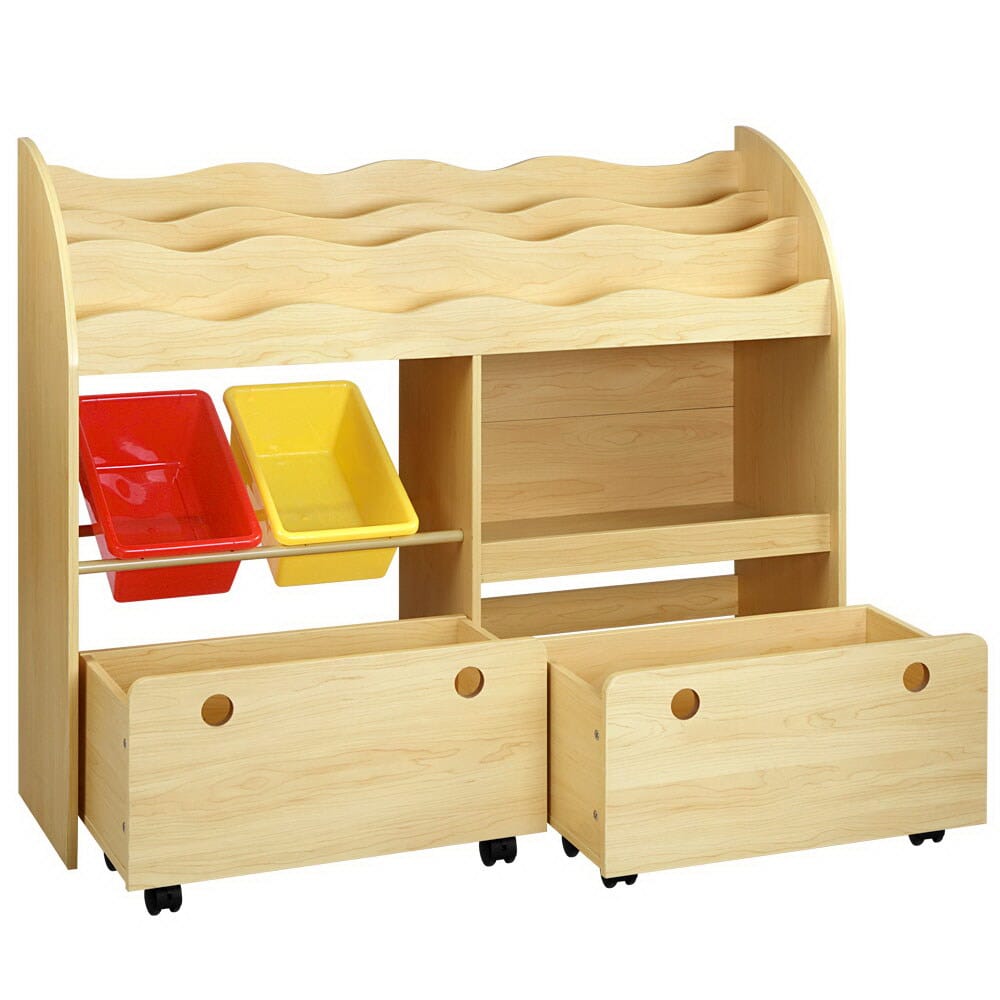 Learning Station: 3-Tier Bookshelf & Toy Organiser Baby & Kids > Kid's Furniture Keezi 