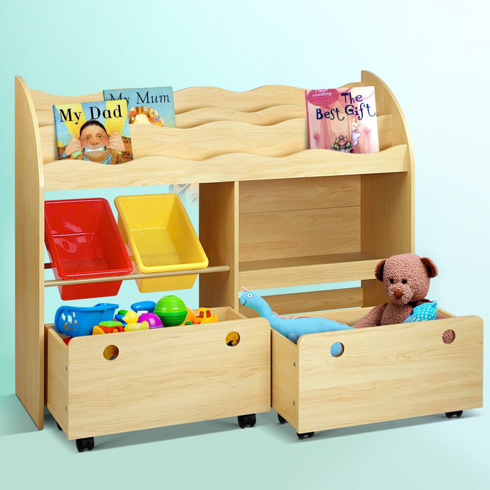 Learning Station: 3-Tier Bookshelf &amp; Toy Organiser Baby &amp; Kids &gt; Kid&#39;s Furniture Keezi 