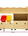 Learning Station: 3-Tier Bookshelf & Toy Organiser Baby & Kids > Kid's Furniture Keezi 