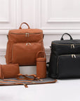 Luxury Vegan Leather Diaper Bag - Multifunctional and Stylish Diaper Wet Bags Baby Stork 