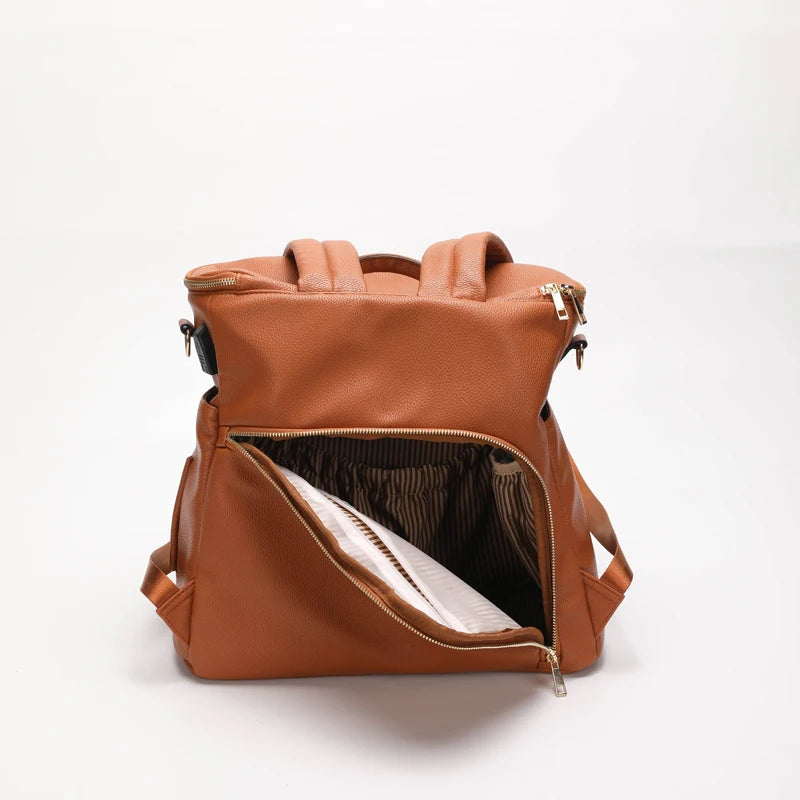 Luxury Vegan Leather Diaper Bag - Multifunctional and Stylish Diaper Wet Bags Baby Stork 