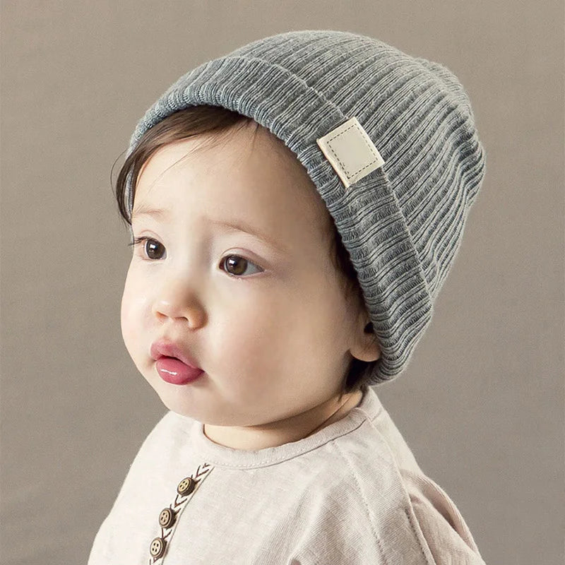Modern Baby Knitted Beanie Hat for Newborns and Toddlers Baby Stork Grey 0-2Y 