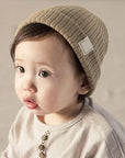 Modern Baby Knitted Beanie Hat for Newborns and Toddlers Baby Stork Kahki 0-2Y 