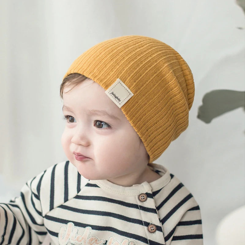 Modern Baby Knitted Beanie Hat for Newborns and Toddlers Baby Stork Mustard 0-2Y 