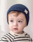 Modern Baby Knitted Beanie Hat for Newborns and Toddlers Baby Stork Navy 0-2Y 