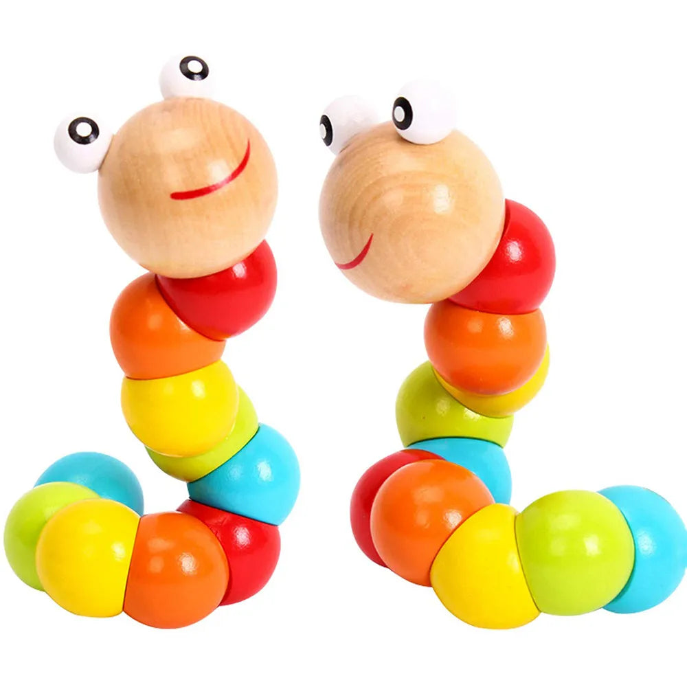 Montessori Wooden Caterpillar Toy - Early Learning for Toddlers Baby &amp; Kids &gt; Toys Baby Stork 