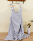 Muslin Cotton Nursing Cover - Breathable Breastfeeding Apron Baby Stork gray blue 