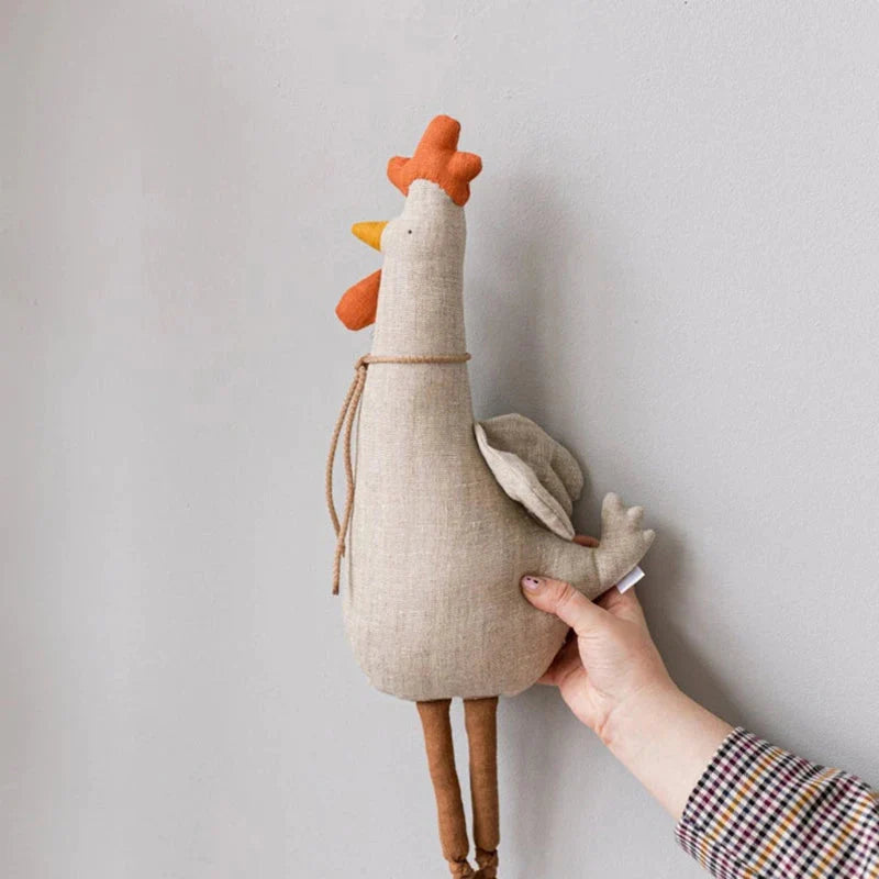 Nordic Inspired Rooster Soft Toy Stuffed Animals Storkke 