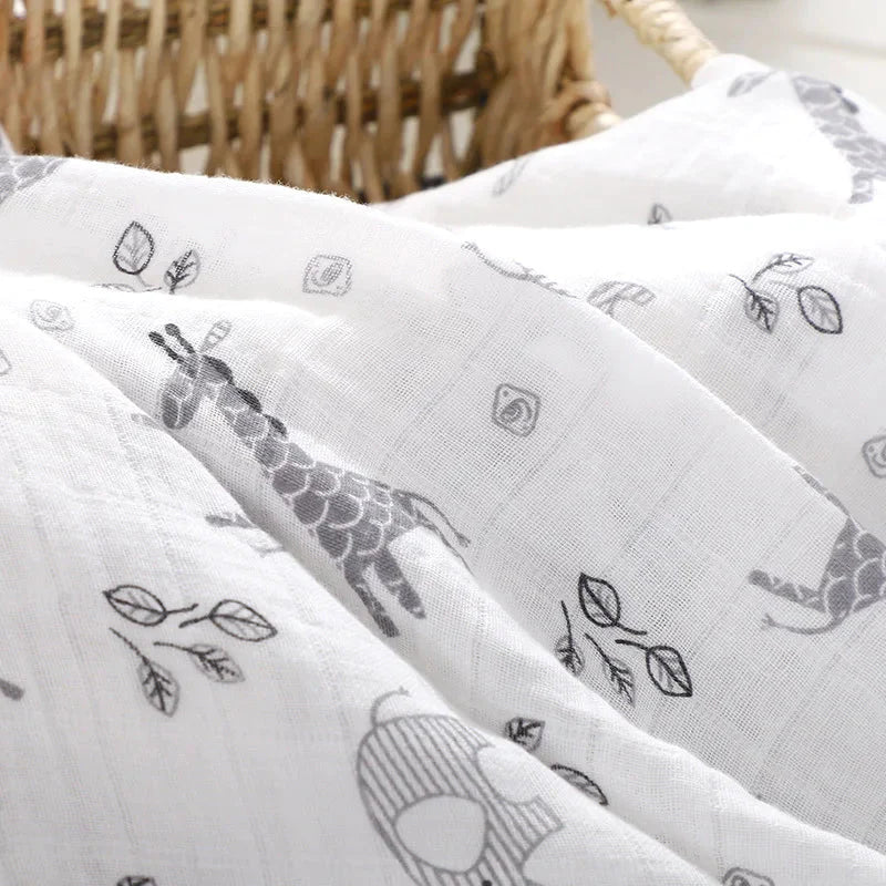 Organic Cotton Swaddle - Zoo Swaddling & Receiving Blankets Storkke 