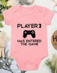 "Player 3 Has Entered the Game" Newborn Gamer Onesie Baby & Toddler Clothing Accessories Baby Stork 0-3 Months Pink 