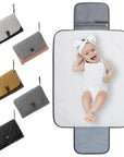 Portable Multifunctional Waterproof Baby Changing Pad Diaper Wet Bags Baby Stork 