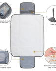 Portable Multifunctional Waterproof Baby Changing Pad Diaper Wet Bags Baby Stork 