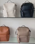 Video dispalying Vegan Leather Nappy Backpack: Style Meets Sustainability Buy now baby stork store