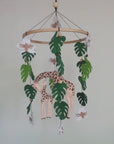 Giraffe Mum & Calf Crib Mobile | Jungle Safari Nursery Decor