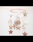 Fairy on the Moon Baby Mobile with Unicorn & Bunny Balloons | Nursery Crib Hanging Decor