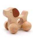 Push Along Wooden Toys Push & Pull Toys Storkke Dog 