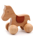 Push Along Wooden Toys Push & Pull Toys Storkke Horse 