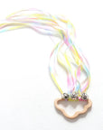 Rainbow Ribbon Ring Sensory Toy - Natural Wooden Teether for Babies Baby Stork 