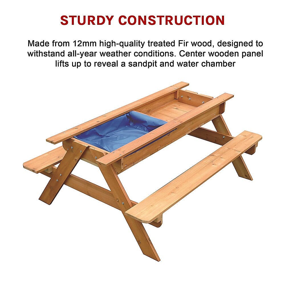 Sand &amp; Water Wooden Picnic Table Baby &amp; Kids &gt; Toys Baby Stork 