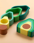 Silicone Avocado Stacker - Educational Montessori Toy Sorting & Stacking Toys Storkke 