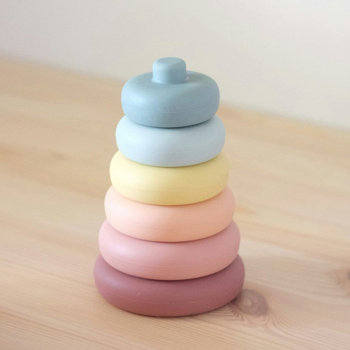Silicone Circle Stacker - Colorful Educational Toy for Babies and Toddlers Sorting &amp; Stacking Toys Storkke 