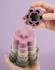 Silicone Flower Stacker Toy - Versatile and Timeless Sorting & Stacking Toys Storkke 