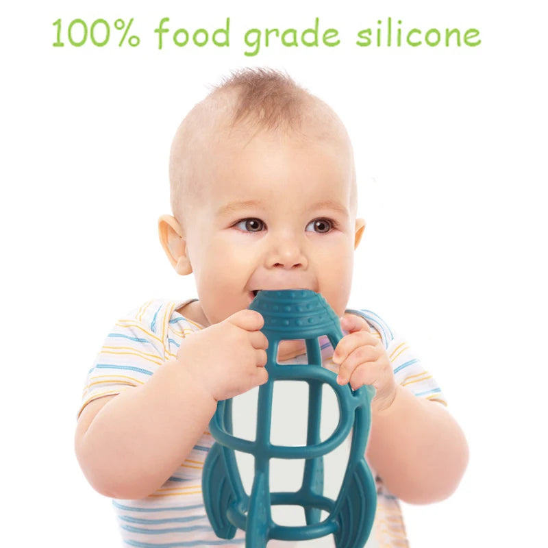 Silicone Sensory Teething Rocket - Safe &amp; Fun for Babies Baby Soothers Baby Stork 