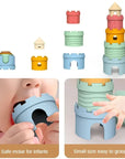 Silicone Stacking Castle and Nesting Teether Cups for Toddlers and Babies Baby & Kids > Toys Baby Stork 