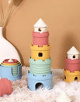 Silicone Stacking Castle and Nesting Teether Cups for Toddlers and Babies Baby & Kids > Toys Baby Stork 