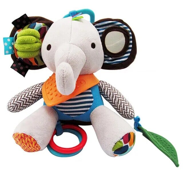 Skip Hop Bandana Buddies Teething &amp; Activity Toy - Multi-Sensory Pram Toy Baby Toys &amp; Activity Equipment Skip Hop Elephant 