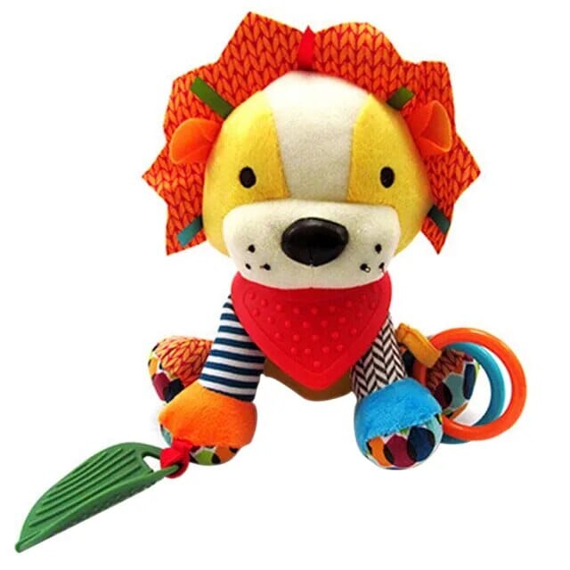 Skip Hop Bandana Buddies Teething &amp; Activity Toy - Multi-Sensory Pram Toy Baby Toys &amp; Activity Equipment Skip Hop Lion 