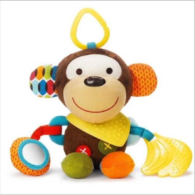 Skip Hop Bandana Buddies Teething &amp; Activity Toy - Multi-Sensory Pram Toy Baby Toys &amp; Activity Equipment Skip Hop Monkey 