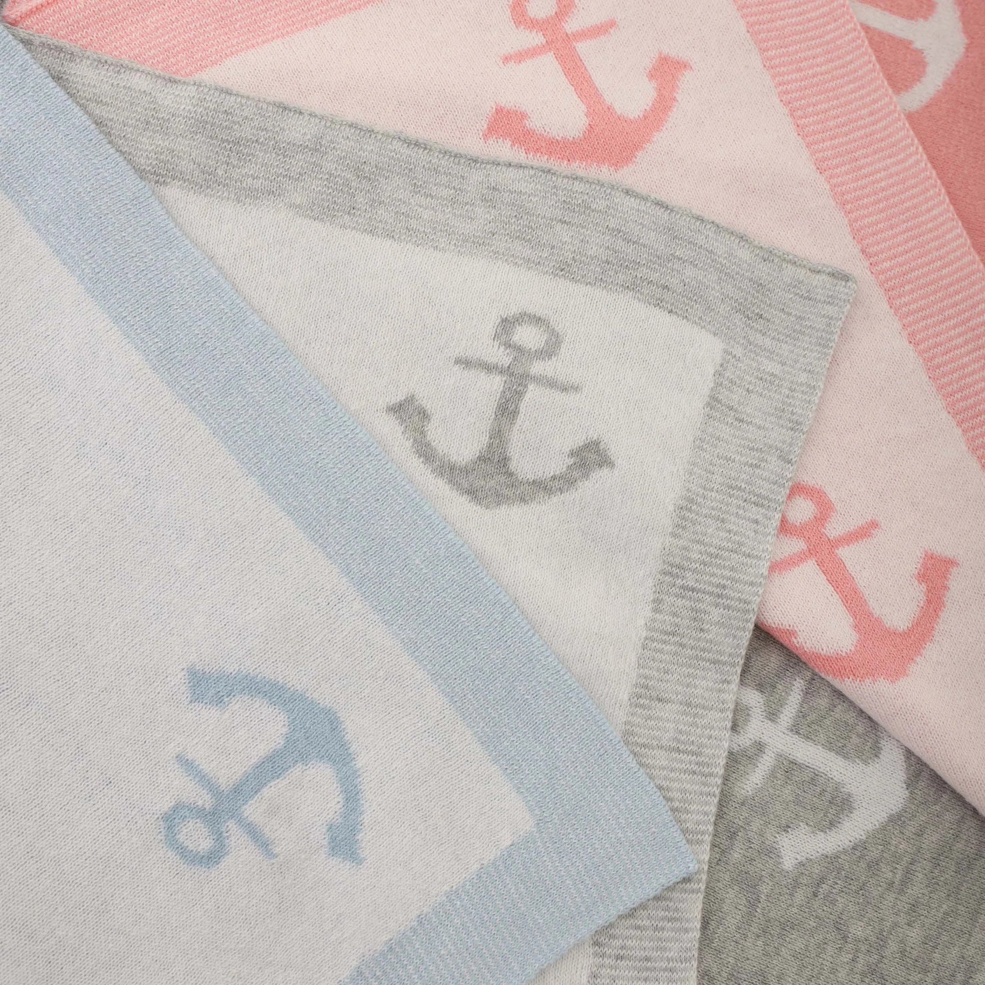 Soft Knit Anchor Blanket Swaddling & Receiving Blankets Storkke 