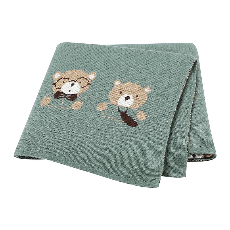 Soft Knit Bear Blanket Baby Stork HD82W1260 2 