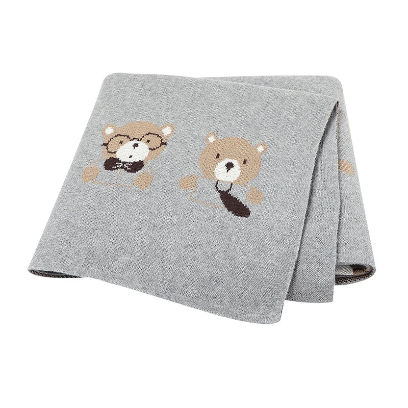 Soft Knit Bear Blanket Baby Stork HD82W1260 3 