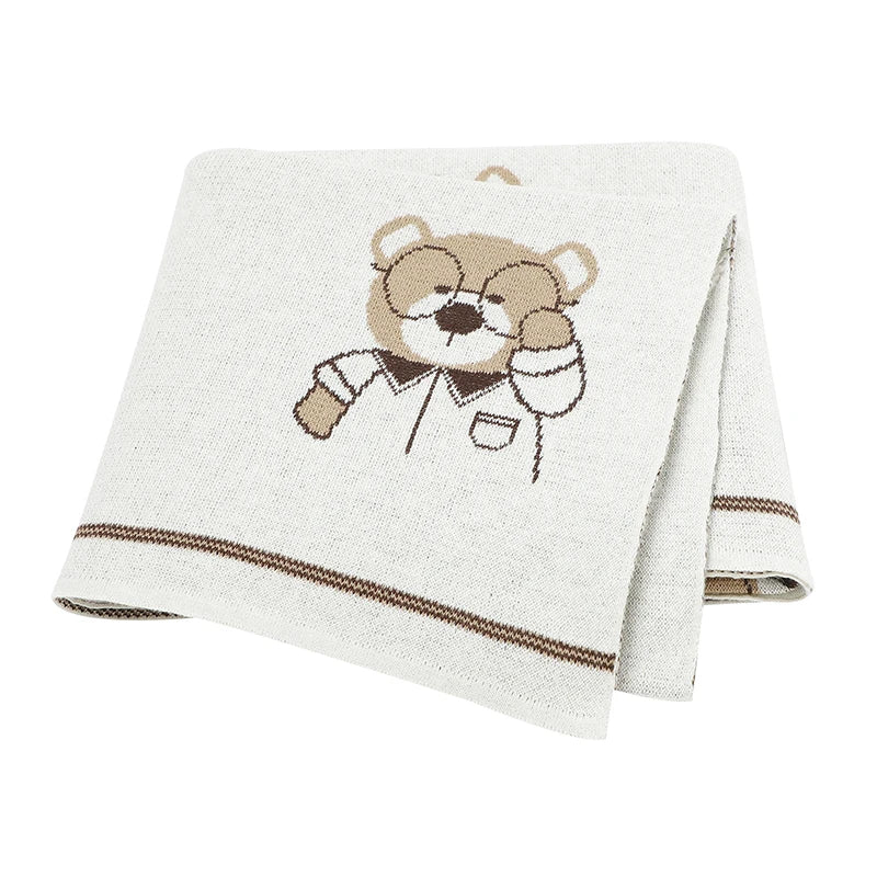 Soft Knit Bear Blanket Baby Stork HD82W1270 4 
