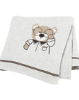 Soft Knit Bear Blanket Baby Stork HD82W1270 